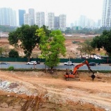 Hà Nội: Phân luồng giao thông phục vụ thi công khẩn cấp hồ đầu mối Mễ Trì