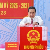 Chủ tịch Quốc hội Trần Thanh Mẫn thực hiện bầu cử tại xã Hóc Môn, Thành phố Hồ Chí Minh