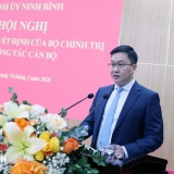 Đồng chí Trần Đăng Quỳnh được điều động giữ chức Phó Bí thư Tỉnh ủy Ninh Bình