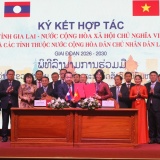 Gia Lai ký kết biên bản ghi nhớ hợp tác với 4 tỉnh của Lào