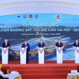 Thủ tướng Lê Minh Hưng dự lễ khởi công tuyến đường sắt tốc độ cao Hà Nội-Quảng Ninh