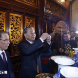 Trang nghiêm Lễ dâng hương tưởng niệm các Vua Hùng trên đỉnh núi Nghĩa Lĩnh