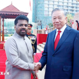 Lễ đón trọng thể Tổng Bí thư, Chủ tịch nước Tô Lâm thăm cấp Nhà nước Sri Lanka