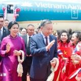 Tổng Bí thư, Chủ tịch nước Tô Lâm và Phu nhân bắt đầu thăm chính thức Vương quốc Thái Lan
