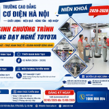 Quỹ Toyota Việt Nam và Trường Cao đẳng Cơ điện Hà Nội thông báo tuyển sinh khóa 6 chương trình Học bổng dạy nghề Toyota