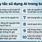 10 quy tắc sử dụng AI trong báo chí