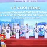 Hà Nội khởi công đồng thời 5 tuyến đường sắt đô thị và 3 dự án nhà ở cho thuê