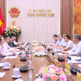 Đồng chí Phó Bí thư Tỉnh ủy, Chủ tịch UBND tỉnh Nguyễn Mạnh Quyền tiếp và làm việc với Tập đoàn BRG