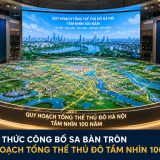 Chính thức công bố sa bàn tròn quy hoạch tổng thể Thủ đô tầm nhìn 100 năm
