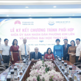 Phường Kim Liên bắt tay Đại học Thủy Lợi mở rộng không gian chuyển đổi số
