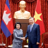 Tổng Bí thư, Chủ tịch nước Tô Lâm tiếp Chủ tịch Quốc hội Campuchia