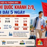 Lịch nghỉ Quốc khánh 2/9 năm 2026 kéo dài 5 ngày