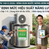 Tiêu chuẩn về hiệu suất năng lượng bình đun nước nóng công nghệ bơm nhiệt