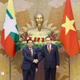 Chủ tịch Quốc hội Trần Thanh Mẫn hội kiến Tổng thống Myanmar Min Aung Hlaing