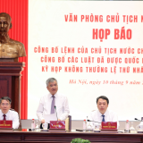 Họp báo công bố Lệnh của Chủ tịch nước về 15 luật: Nhiều thủ tục được cắt giảm