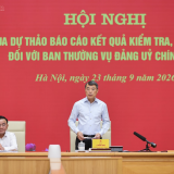 Thông qua dự thảo báo cáo kết quả kiểm tra, giám sát (đợt 3) đối với Ban Thường vụ Đảng ủy Chính phủ