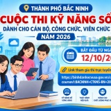 Bắc Ninh triển khai Cuộc thi kỹ năng số dành cho cán bộ, công chức, viên chức năm 2026