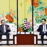 Chủ tịch Quốc hội Trần Thanh Mẫn tiếp Bí thư tỉnh ủy Thiểm Tây