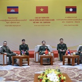 Cuộc gặp thường niên giữa ba Bộ trưởng Bộ Quốc phòng Việt Nam - Lào - Cam-pu-chia