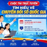 Hà Tĩnh phát động Cuộc thi trực tuyến tìm hiểu chuyển đổi số quốc gia
