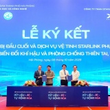 Hải Phòng triển khai Internet vệ tinh Starlink tại hai đặc khu biển, đảo