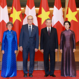 Tổng Bí thư, Chủ tịch nước Tô Lâm chủ trì Lễ đón Tổng thống Liên bang Thụy Sĩ thăm chính thức Việt Nam