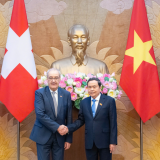 Chủ tịch Quốc hội Trần Thanh Mẫn hội kiến Tổng thống Liên bang Thụy Sĩ