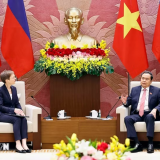 Chủ tịch Quốc hội Trần Thanh Mẫn hội kiến Thủ tướng Liechtenstein