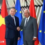 Tổng Bí thư, Chủ tịch nước Tô Lâm hội đàm với Chủ tịch Hội đồng châu Âu António Costa