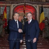Thủ tướng Vương quốc Bỉ Bart De Wever chủ trì Lễ đón Tổng Bí thư, Chủ tịch nước Tô Lâm