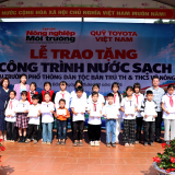 Toyota Việt Nam mang nguồn nước sạch đến trường học vùng cao Cao Bằng