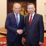 Tổng Bí thư, Chủ tịch nước Tô Lâm tiếp Thủ tướng Ba Lan Donald Tusk