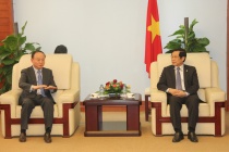 Bộ trưởng Bộ TT & TT tiếp Tổng giám đốc Tổ hợp Samsung Việt Nam