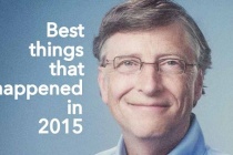Bill Gates tổng kết 6 điều tốt nhất đã xảy ra năm 2015