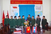 Đại đội Biên phòng 217 (tỉnh Hủa Phăn, Lào) chúc Tết nguyên đán Canh Tý 2020 các Đồn BP Nghệ An