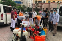 Hà Nội phong tỏa tòa 34T Hoàng ĐạoThúy vì nghi có người mắc Covid-19