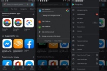 Google Play Store thêm chế độ tối trên trình chuyển đổi tài khoản