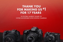 Canon dẫn đầu thị trường máy ảnh số dùng ống kính chuyển đổi toàn cầu
