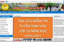 Các trang wed tra cứu điểm thi vào lớp 10 THPT tại Hà Nội năm học 2020-2021