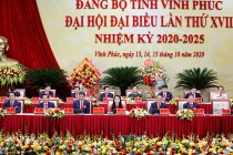 Khai mạc Đại hội đại biểu Đảng bộ tỉnh Vĩnh Phúc lần thứ XVII, nhiệm kỳ 2020-2025.