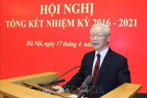 Tổng Bí thư Nguyễn Phú Trọng dự Hội nghị Tổng kết nhiệm kỳ 2016-2021 của Hội đồng Lý luận Trung ương