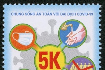 Bộ TT&TT phát hành bộ tem “Chung sống an toàn với đại dịch Covid-19”