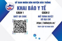 Lào Cai: khuyến khích người dân có điện thoại di động thông minh di chuyển qua các chốt kiểm dịch khai báo y tế bằng việc quét mã QR