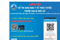 Đà Nẵng: Hướng dẫn sử dụng hệ thống khái báo y tế điện tử phục vụ bầu cử Quốc hội và đại biểu HĐND các cấp
