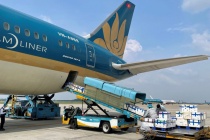40 tấn vải thiều Bắc Giang được ngồi siêu máy bay Boeing 787-9 vào TP Hồ Chí Minh