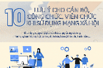 10 lưu ý với cán bộ, công chức, viên chức khi sử dụng mạng xã hội