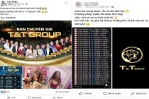 Phát hiện sàn tiền ảo mạo danh thương hiệu Tập đoàn T&T Group