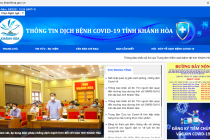 Khánh Hoà chính thức ra mắt trang thông tin dịch bệnh COVID-19