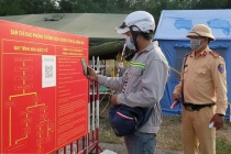 Phú Yên: Người dân chỉ cần quét mã QR khi qua chốt kiểm dịch