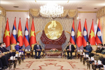Chủ tịch nước Nguyễn Xuân Phúc kết thúc tốt đẹp chuyến thăm hữu nghị chính thức Lào